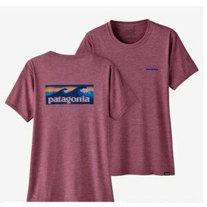 Patagonia Women’s Capilene Cool Daily Short Sleeve Large Mauve EUC